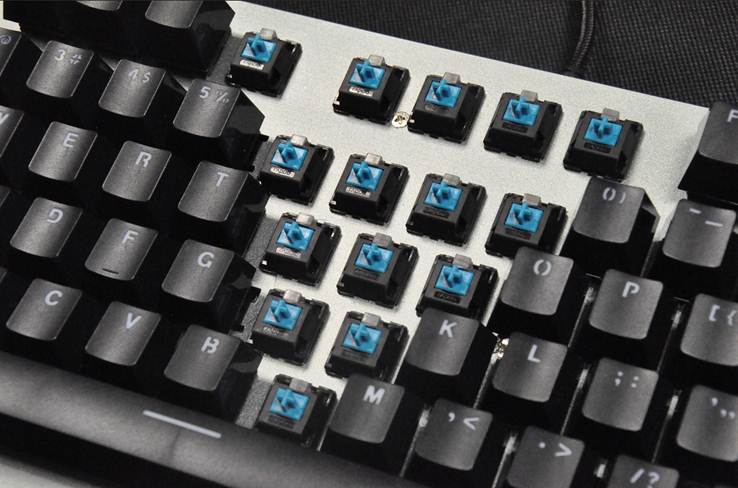 彩背光游戏机械键盘震撼上市新葡京雷柏V500RGB全(图10)